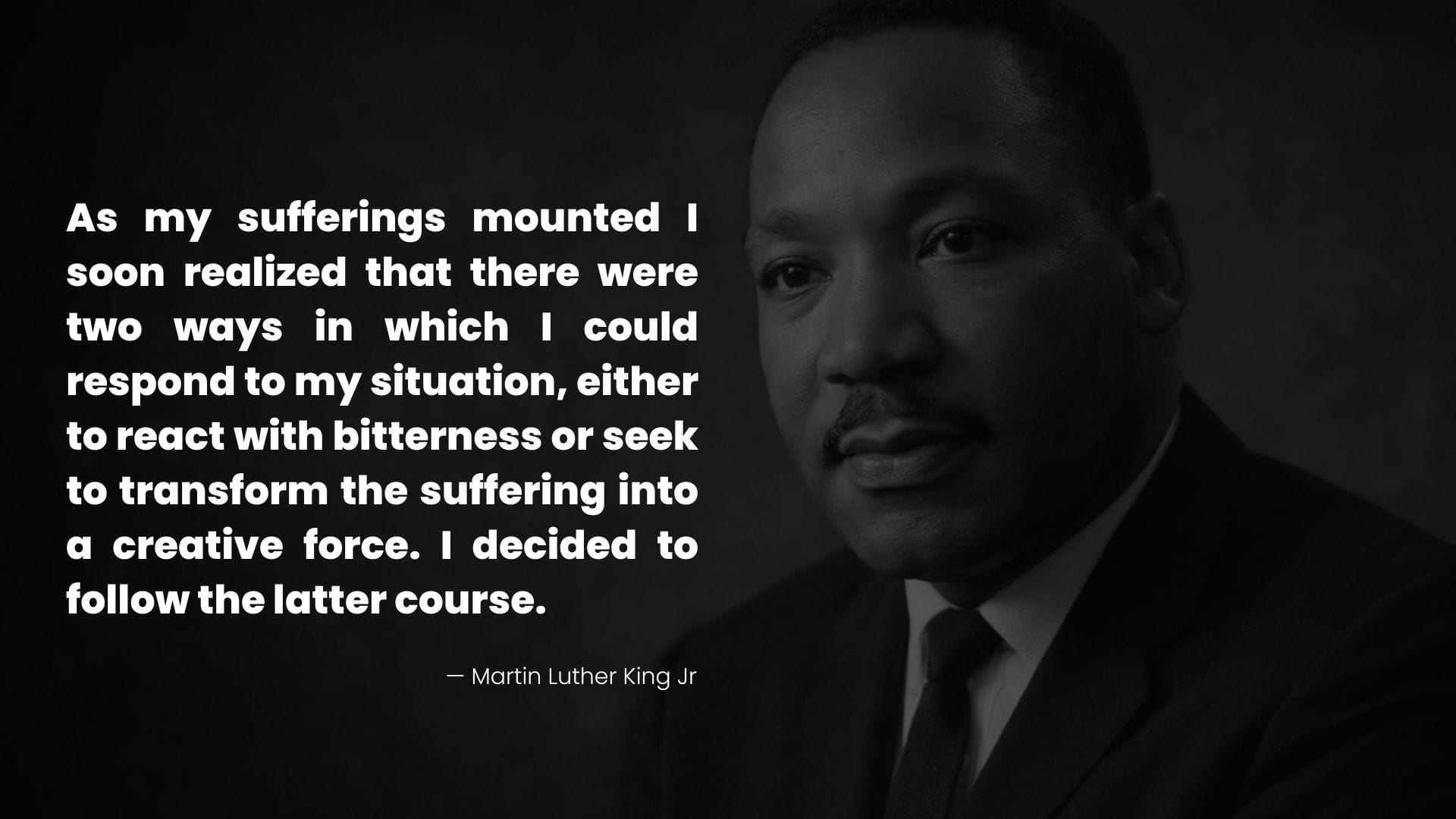 Martin Luther King Jr portrait on Healing