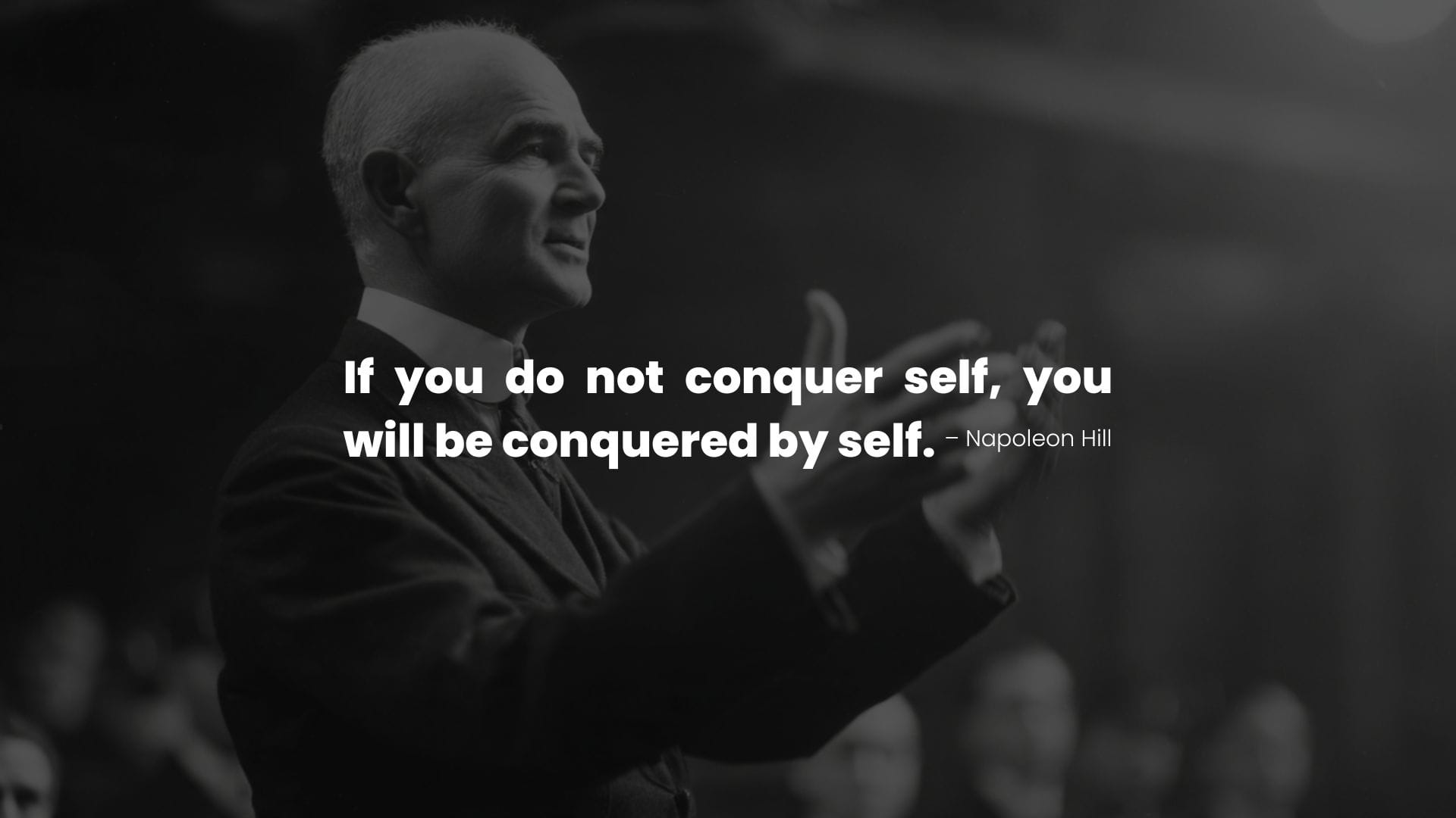 Napoleon Hill Giving Speech
