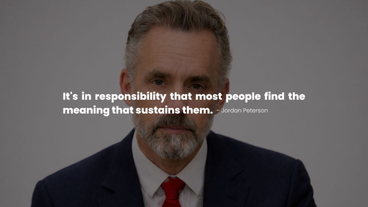 Jordan Peterson Portrait with on Responsibility