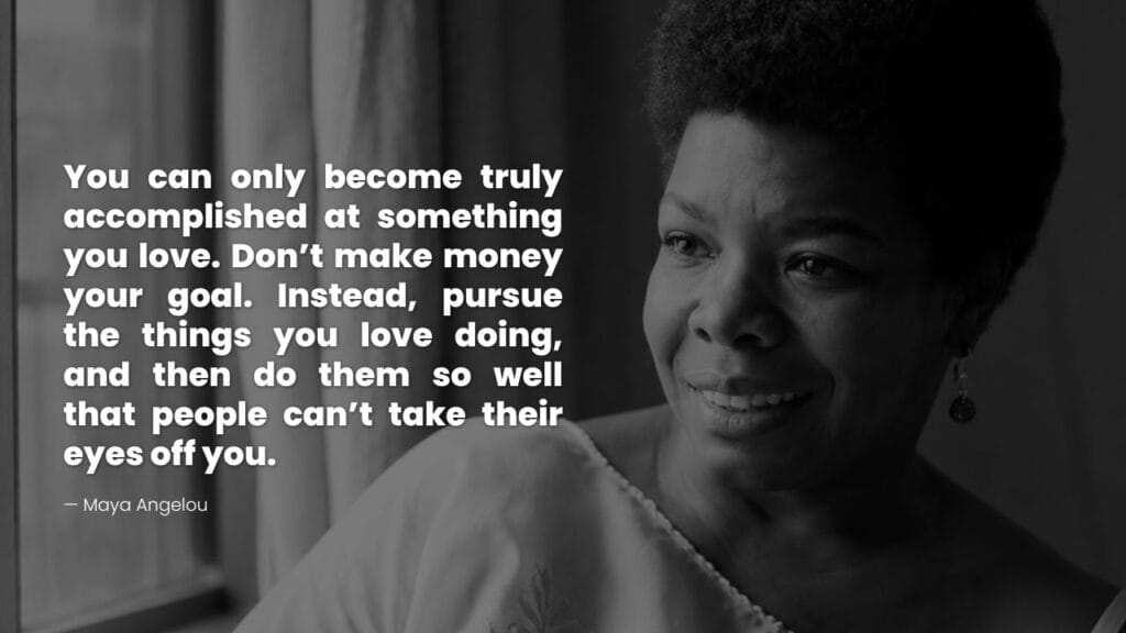 Young Marguerite Annie Johnson Portrait with Quote on Success