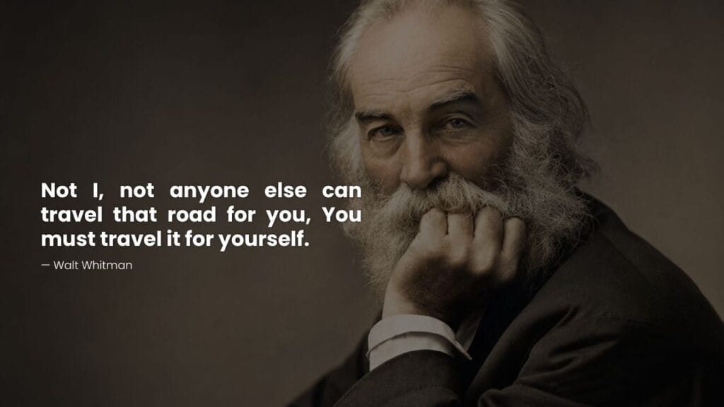 Whitman Portrait With Quote on Self